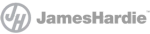 James Hardie Logo James Hardie working with IGS Group, featuring James Hardie's stylized "H" logo in their signature professional typography.