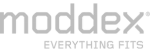 Moddex Logo Moddex teaming up with IGS Group, showcasing Moddex's geometric logo in a technical typeface.