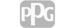 PPG Logo PPG partnering with IGS Group, blending PPG's colorful swirl logo with straightforward font.